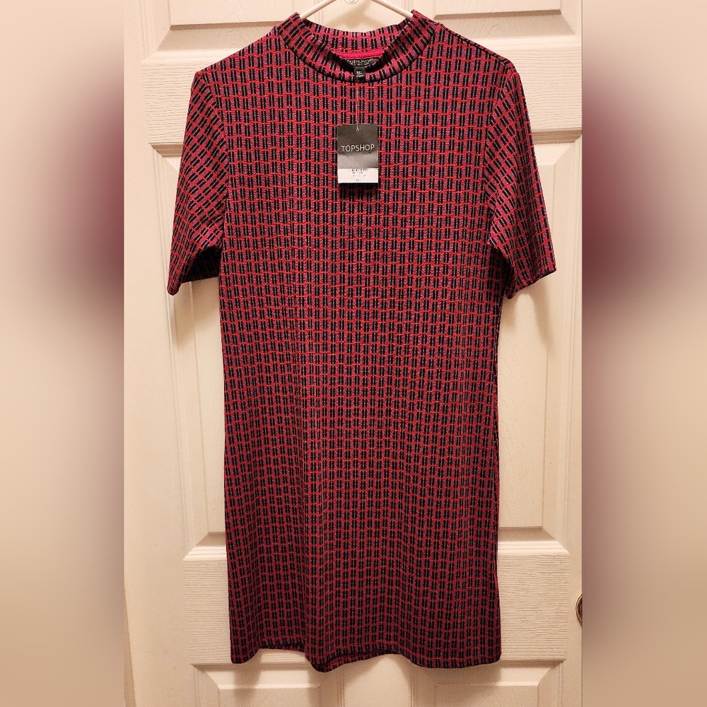 Topshop Red Business Casual Dress Size 10